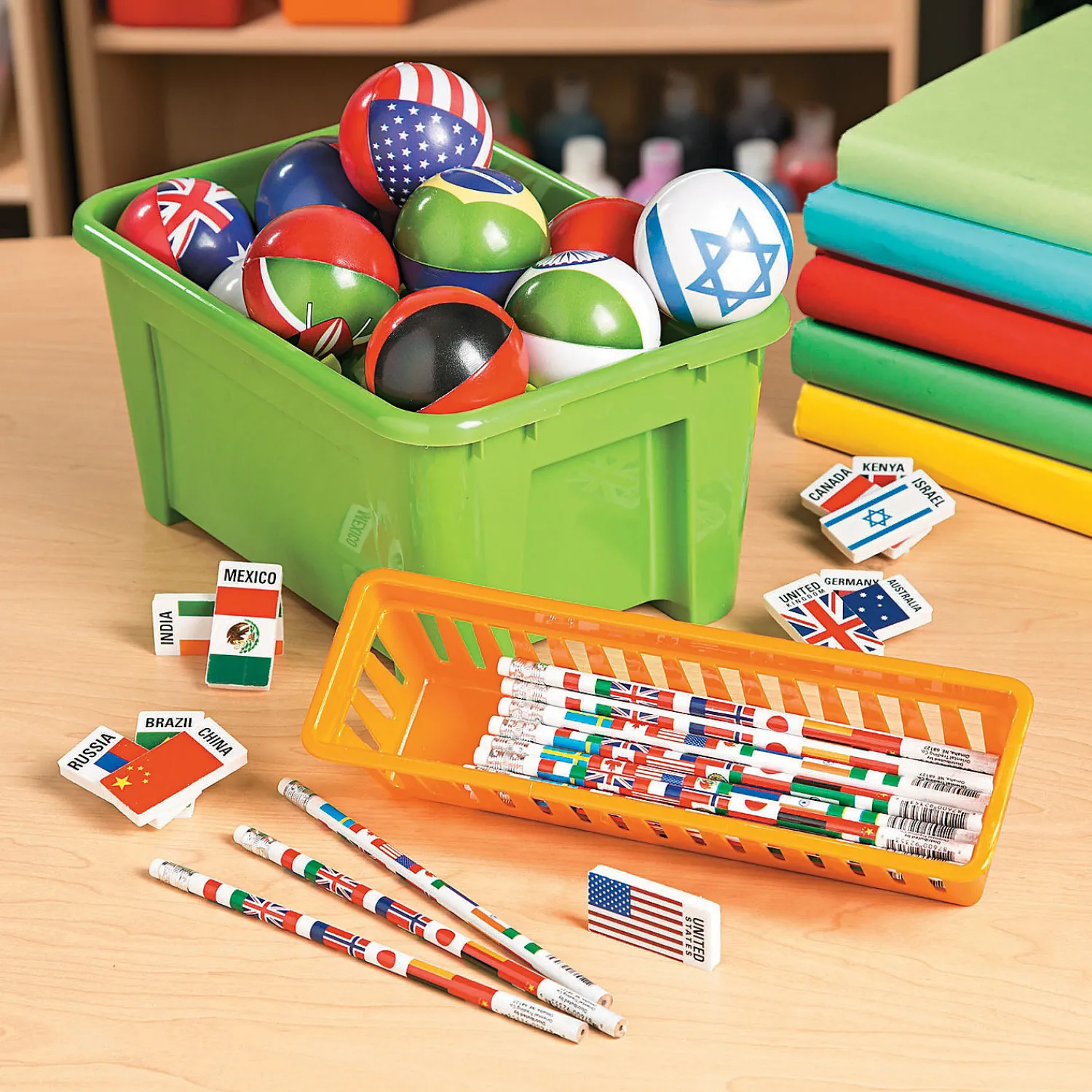 multicultural_flag_pencil_2.webp Oriental Trading Pencils*Multicultural Flag Pencils - 24 Pc.