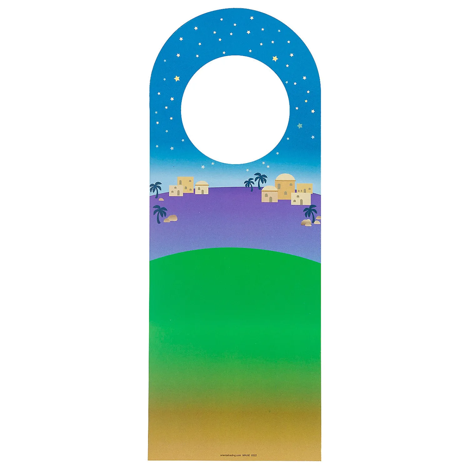 nativity_doorknob_hanger__1.webp Oriental Trading Activity Books*Nativity Doorknob Hanger Sticker Scenes - 12 Pc.