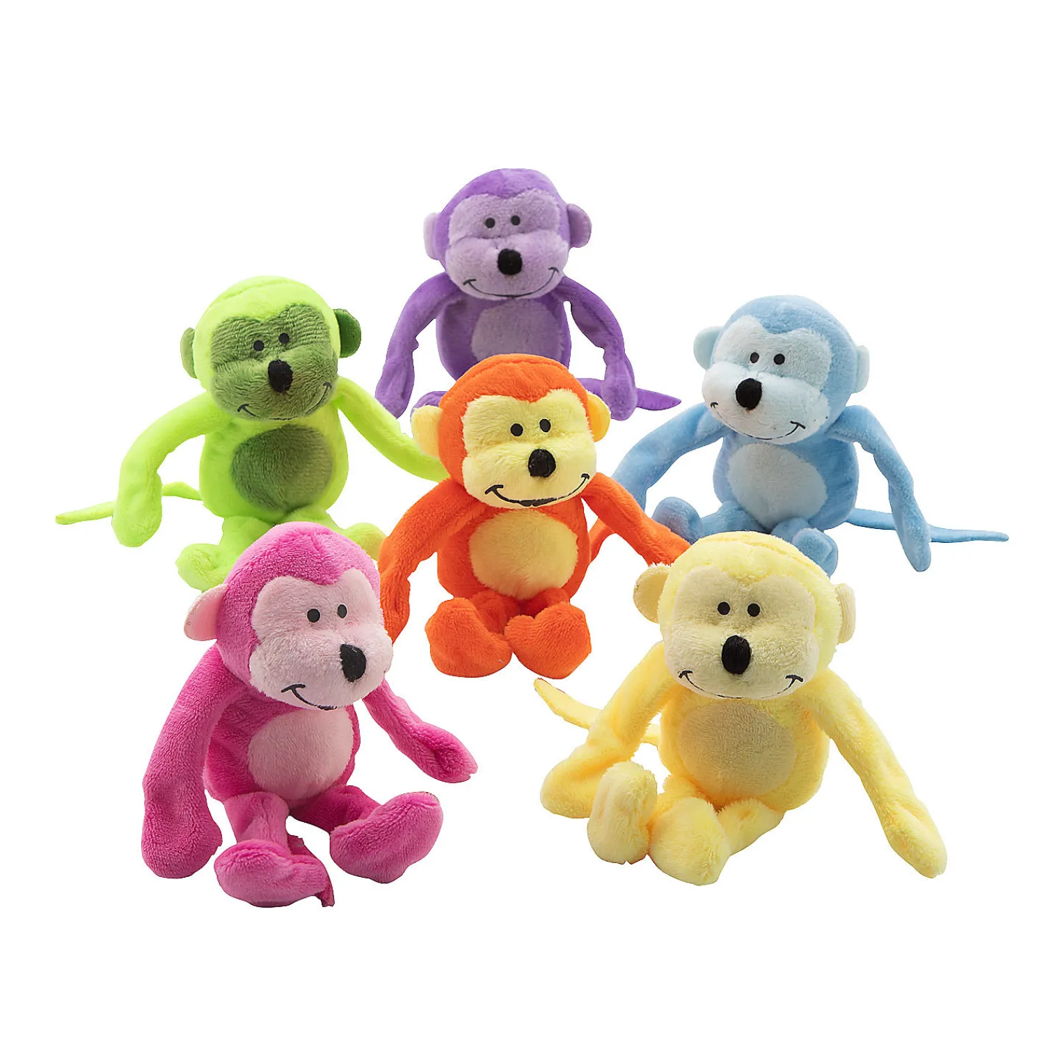 neon_stuffed_monkeys___pc_0.webp Oriental Trading Stuffed Animals & Plush Toys*Neon Stuffed Monkeys - 12 Pc.