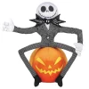 21" Nightmare Before Christmas Jack Skellington Plush Halloween Door Greeter Halloween Decoration<Oriental Trading Outlet