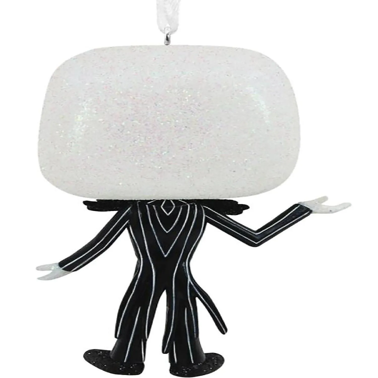 nightmare_before_christma_1.webp Nightmare Before Christmas Jack Skellington Glitter Holiday Ornament<Oriental Trading Best