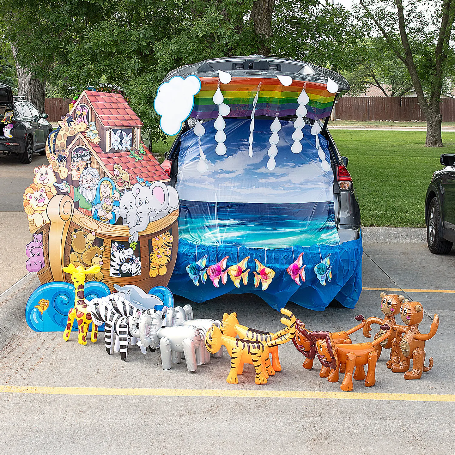 noahs_ark_trunkortreat_de_0.webp Noah's Ark Trunk-Or-Treat Decorating Kit - 34 Pc.<Oriental Trading Discount