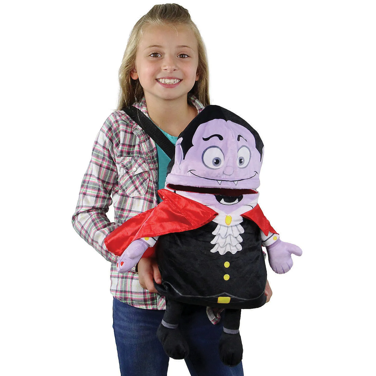 northlight__black_and_red_2.webp Northlight 21" Black And Red Vampire Unisex Child Trick Or Treat Halloween Bag Costume Accessory<Oriental Trading Clearance