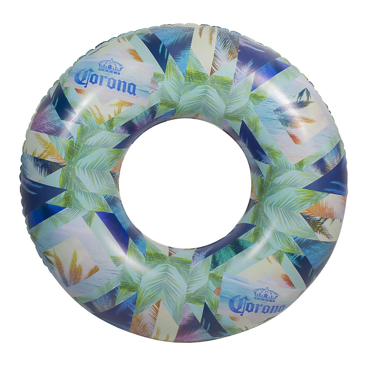 northlight__inflatable_co_0.webp Northlight 36" Inflatable Corona Palm Trees Swimming Pool Tube Ring<Oriental Trading Shop