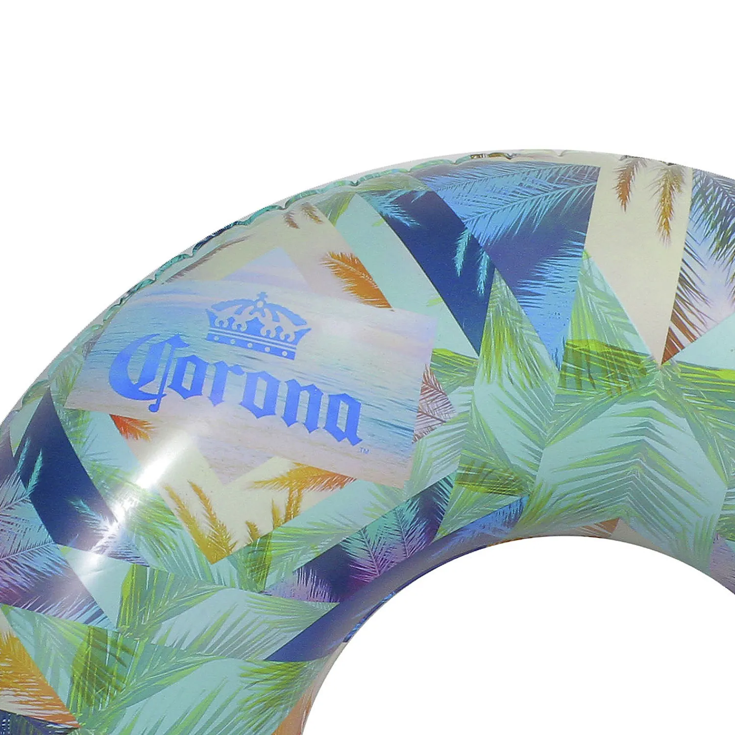 northlight__inflatable_co_4.webp Northlight 36" Inflatable Corona Palm Trees Swimming Pool Tube Ring<Oriental Trading Shop