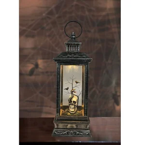 Northlight 11" Led Lighted Halloween Lantern With A White Skull Head<Oriental Trading Store