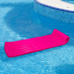 Northlight 74" Pink Floating Foam Swimming Pool Mattress Lounger With Head Rest<Oriental Trading Flash Sale