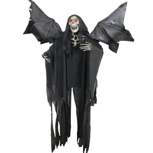 Northlight 66" Pre-Lit Black And Red Sonic Skeletal Reaper With Wings Halloween Decor<Oriental Trading Cheap