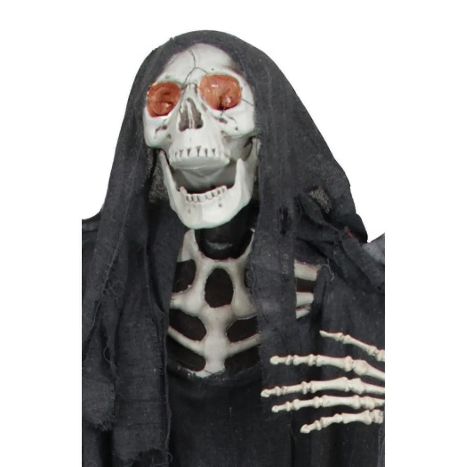 northlight__prelit_black__2.webp Northlight 66" Pre-Lit Black And Red Sonic Skeletal Reaper With Wings Halloween Decor<Oriental Trading Cheap