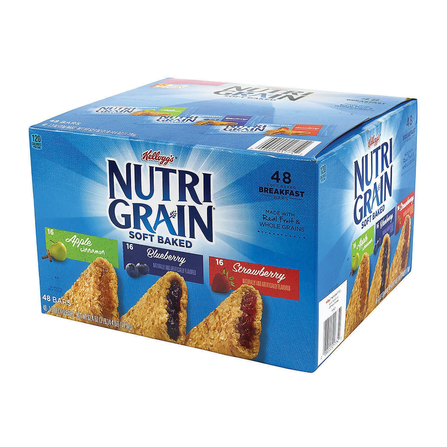 nutrigrain_soft_baked_bre_0.webp Nutri-Grain Soft Baked Breakfast Bars Variety, 1.3 Oz, 48 Count<Oriental Trading Best