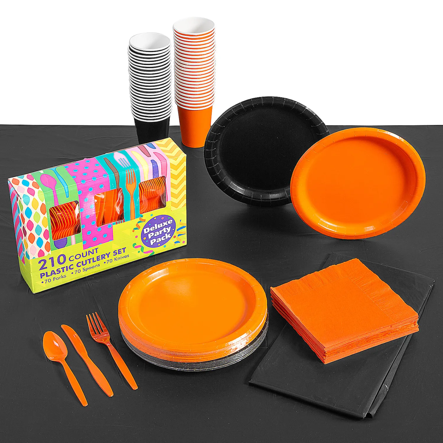 orange__black_tableware_k_0.webp Orange & Black Tableware Kit For 48<Oriental Trading Clearance