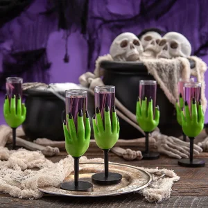 2 Oz. Witch Hand Plastic Glasses - 12 Ct.<Oriental Trading Discount