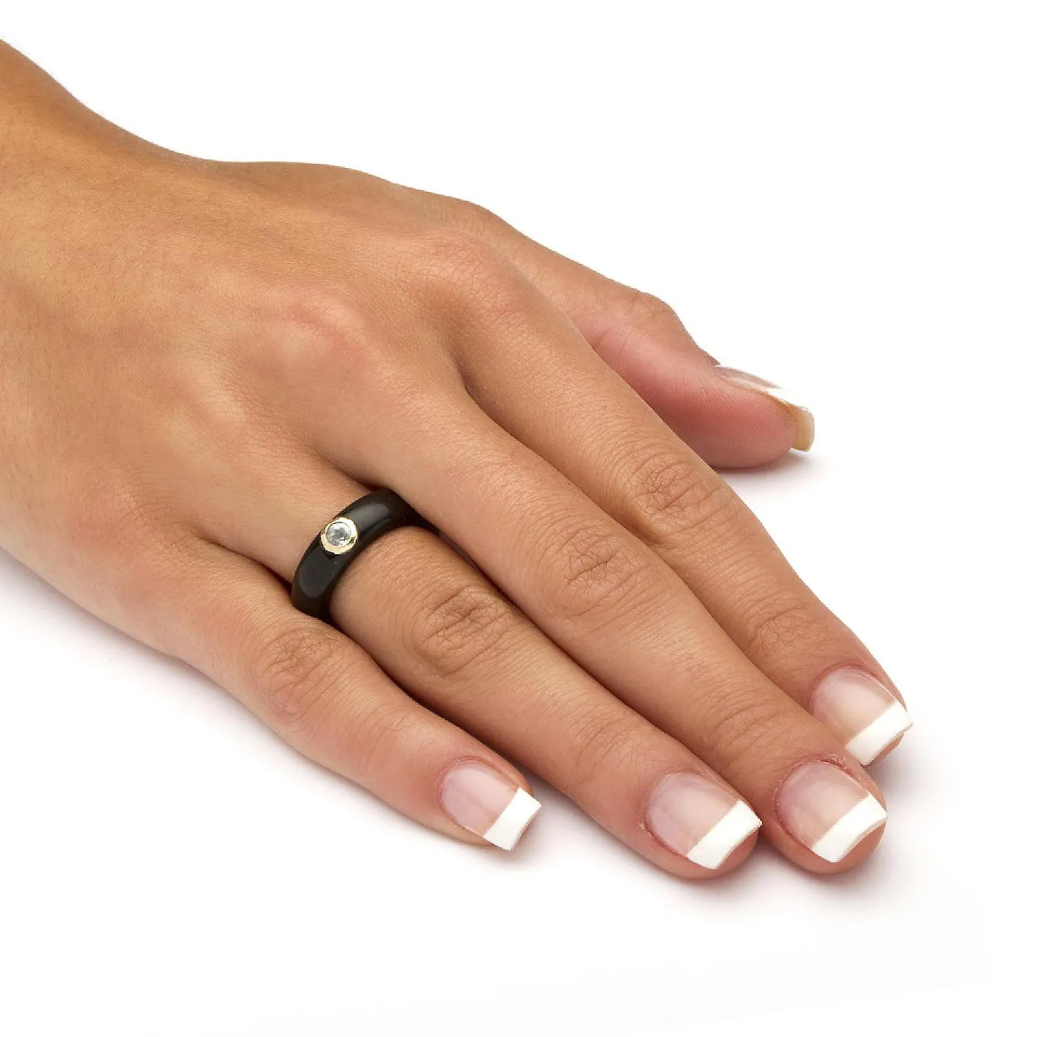palmbeach_jewelry_k_yello_2-3.webp Oriental Trading Rings*Palmbeach Jewelry 10K Yellow Gold Round Genuine Topaz Black Genuine Jade Bezel Set Ring Sizes 5-10