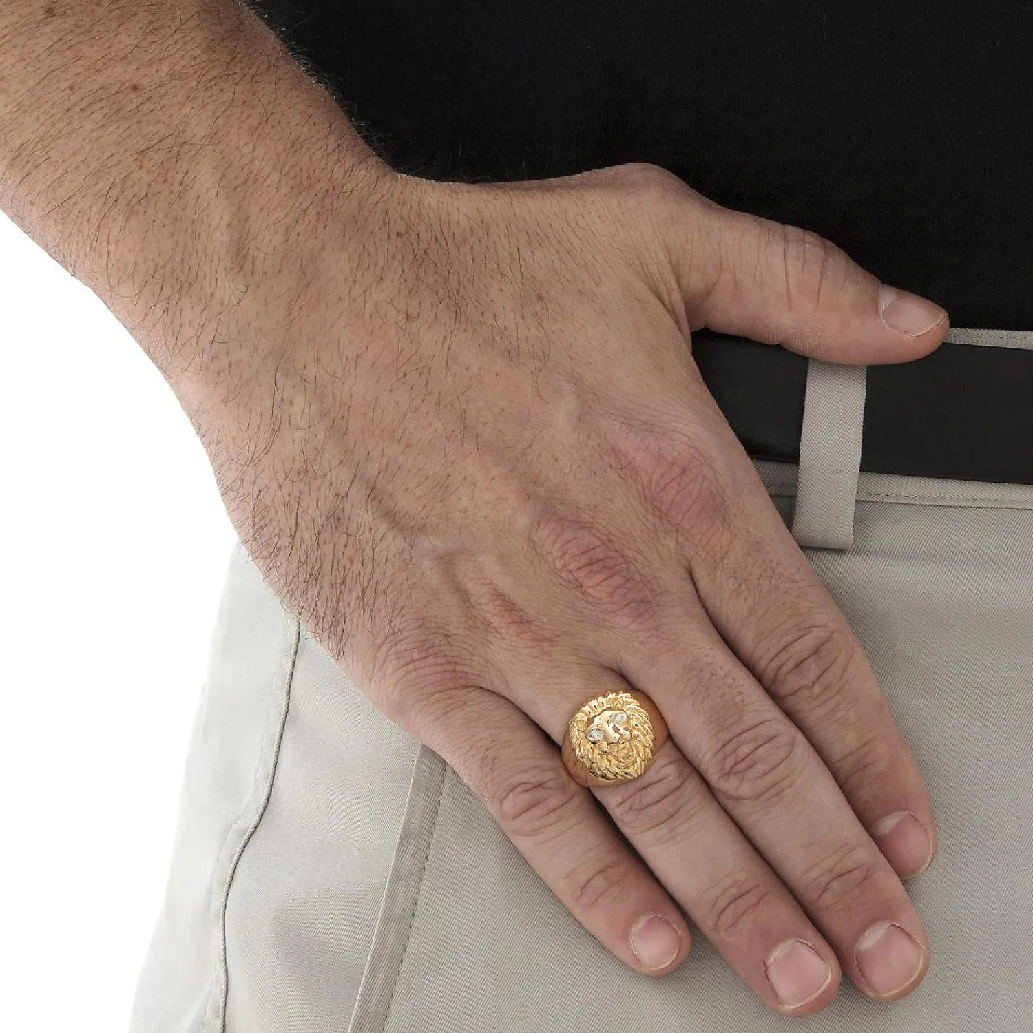 palmbeach_jewelry_mens_ye_1-5.webp Oriental Trading Rings*Palmbeach Jewelry Men's Yellow Gold-Plated Sterling Silver Genuine Diamond Accent Lion's Head Ring Sizes 8-16