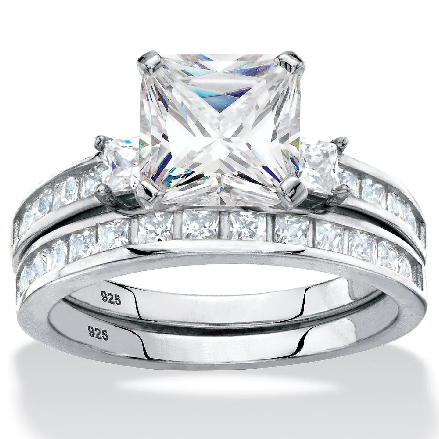 palmbeach_jewelry_platinu_0-7.webp Oriental Trading Rings*Palmbeach Jewelry Platinum-Plated Sterling Silver Princess Cut Cubic Zirconia Bridal Ring Set Sizes 6-10