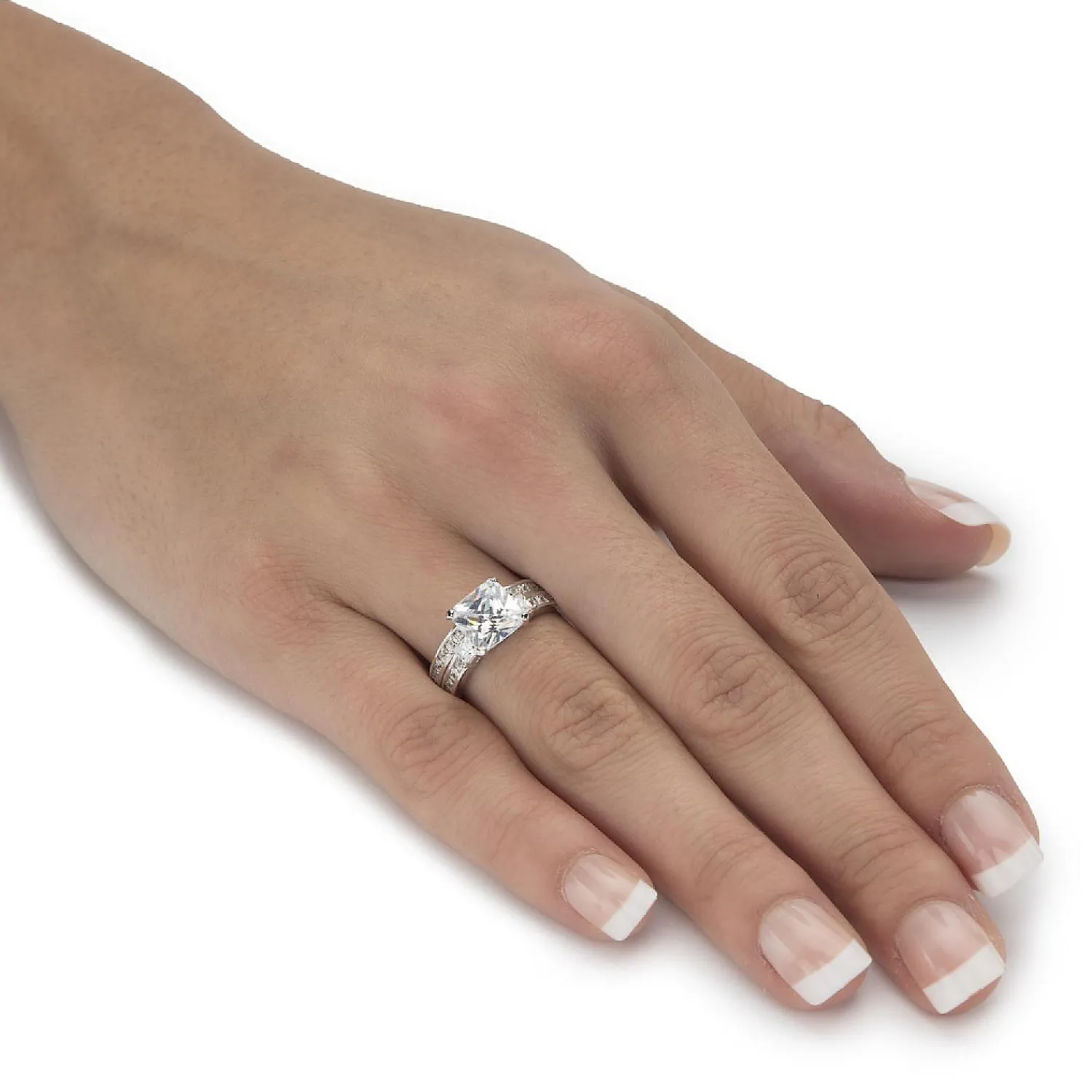 palmbeach_jewelry_platinu_2-7.webp Oriental Trading Rings*Palmbeach Jewelry Platinum-Plated Sterling Silver Princess Cut Cubic Zirconia Bridal Ring Set Sizes 6-10