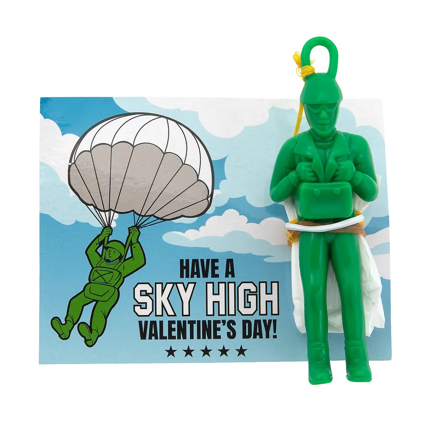 paratrooper_valentine_exc_0.webp Oriental Trading Character Toys*Paratrooper Valentine Exchanges With Card For 24