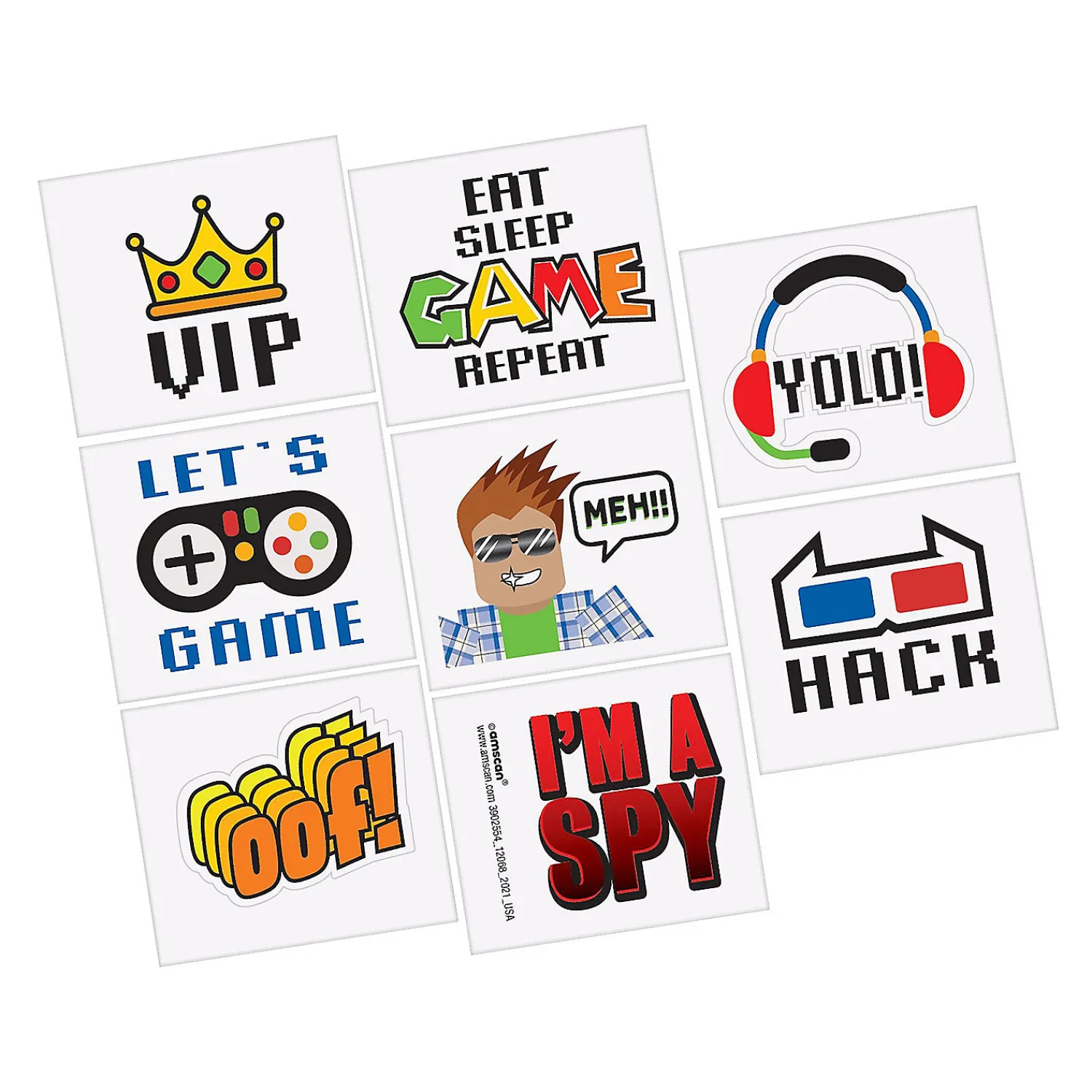party_town_temporary_tatt_0.webp Oriental Trading Temporary Tattoos*Party Town Temporary Tattoos - 8 Pc.