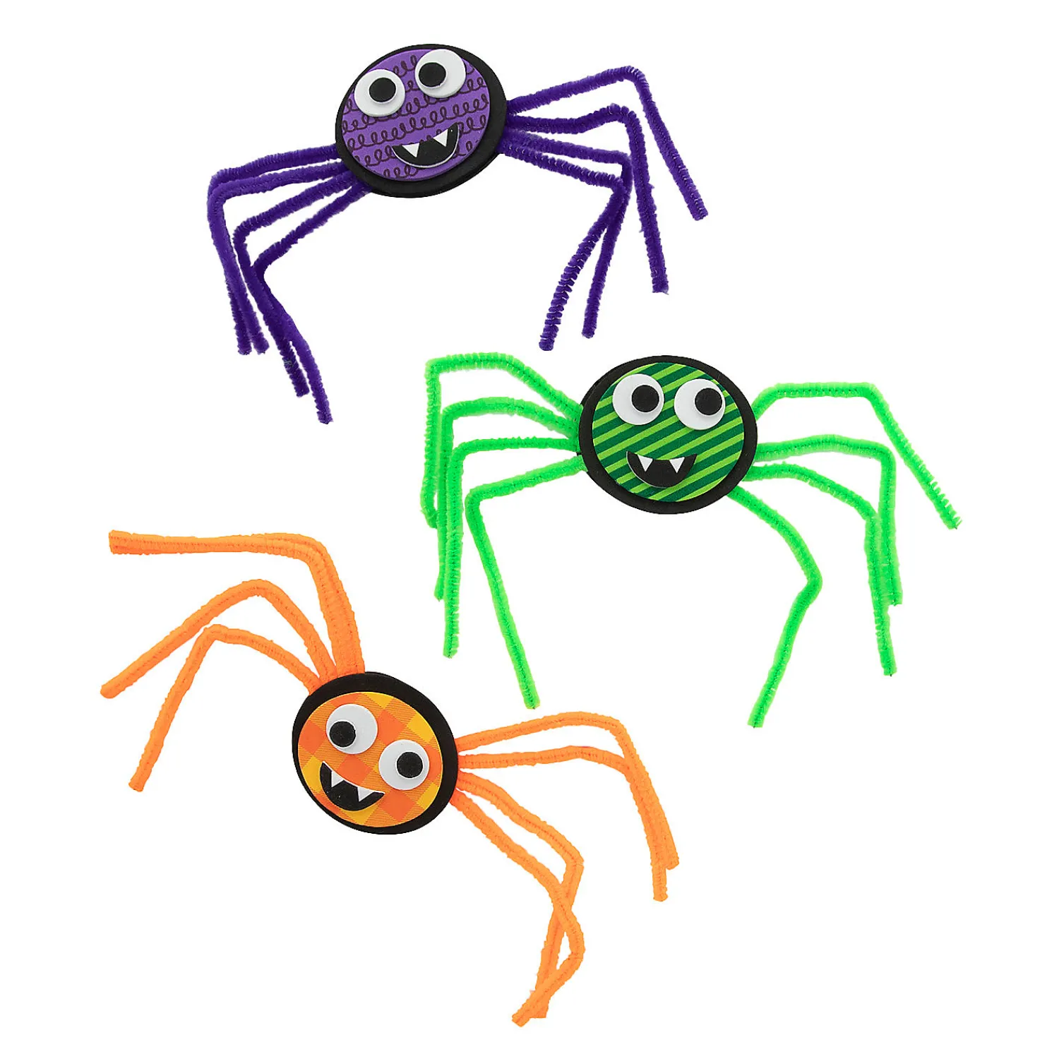 patterned_spider_magnet_c_0.webp Patterned Spider Magnet Craft Kit - Makes 12<Oriental Trading Shop