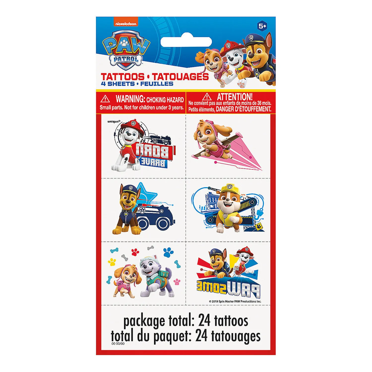 paw_patrol_temporary_tatt_0.webp Oriental Trading Temporary Tattoos*Paw Patrol™ Temporary Tattoos - 24 Pc.