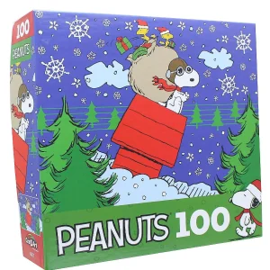 Oriental Trading Puzzles*Peanuts 100 Piece Kids Jigsaw Puzzle Snoopys Christmas Delivery