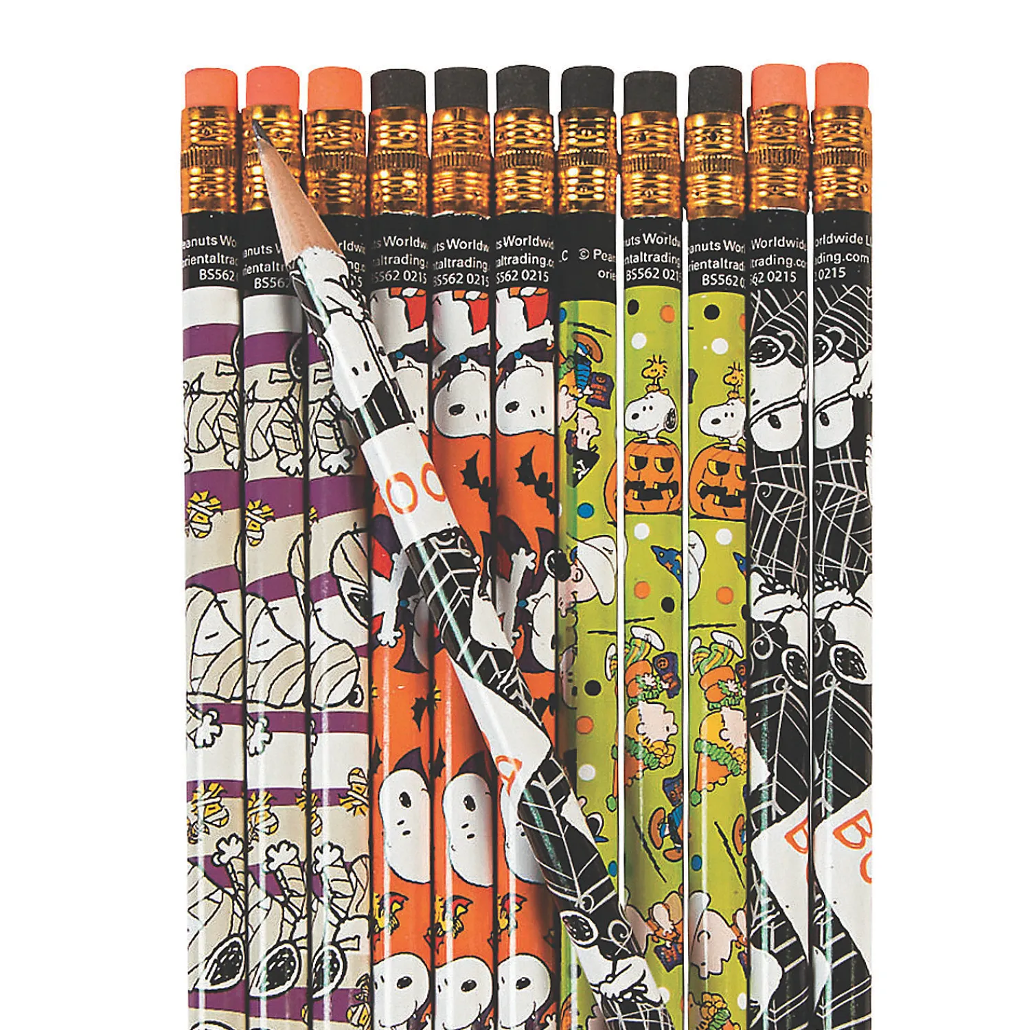 peanuts_halloween_pencil__0-1.webp Oriental Trading Pencils*Peanuts® Halloween Pencil Assortment - 24 Pc.