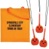 Personalized Halloween Tote Bag & Pumpkin Glow Necklace Kit For 48<Oriental Trading Cheap