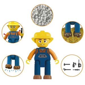 Oriental Trading Character Toys*Picassotiles 4 Piece City Builder Character Figure Set