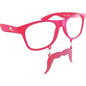 Pink Bling Sun-Staches® - 1 Pc.<Oriental Trading Store