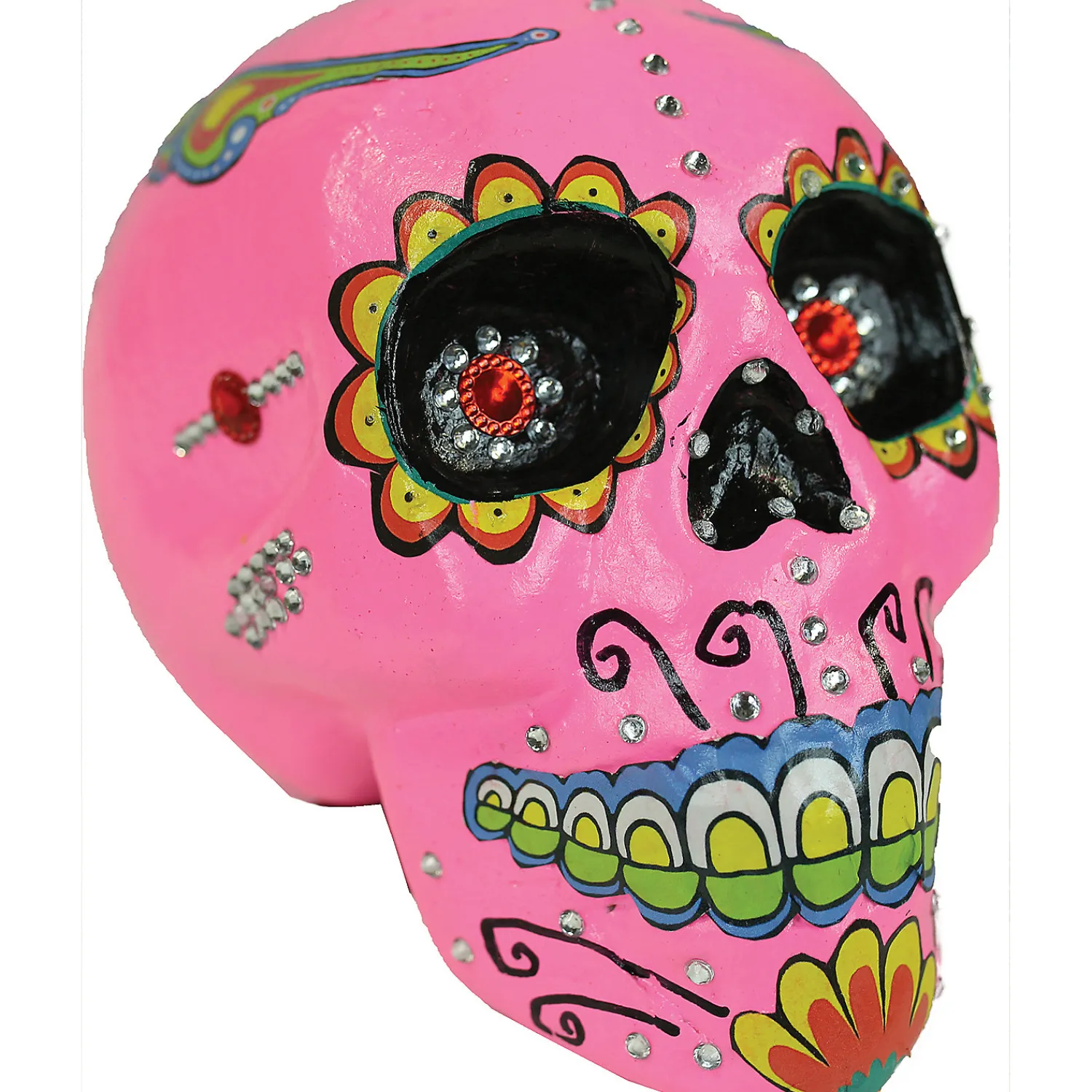 pink_sugar_skull_3.webp Pink Sugar Skull<Oriental Trading New