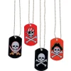 Oriental Trading Necklaces*Pirate & Crossbones Dog Tag Necklaces - 12 Pc.