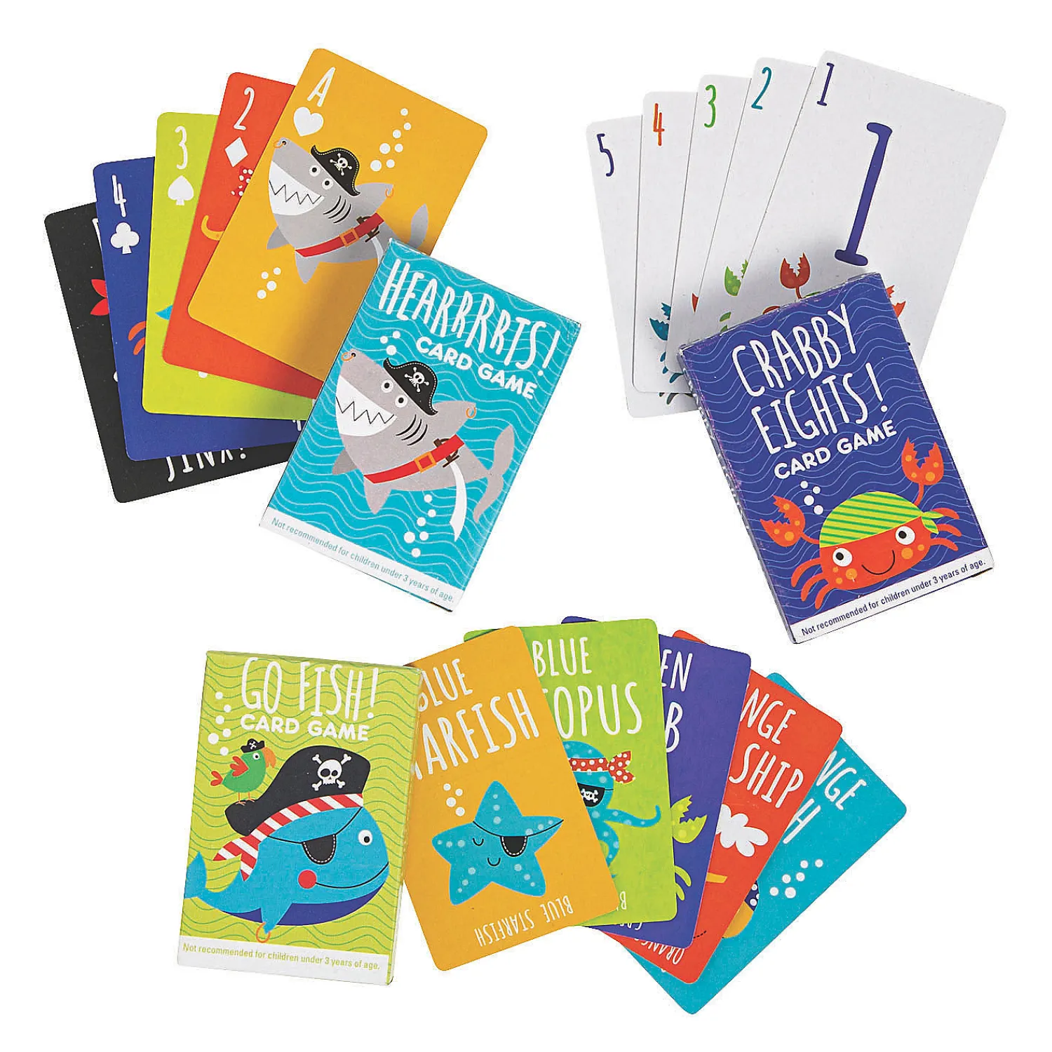 pirate_animals_card_game__0.webp Oriental Trading Playing Cards*Pirate Animals Card Game Assortment - 12 Pc.