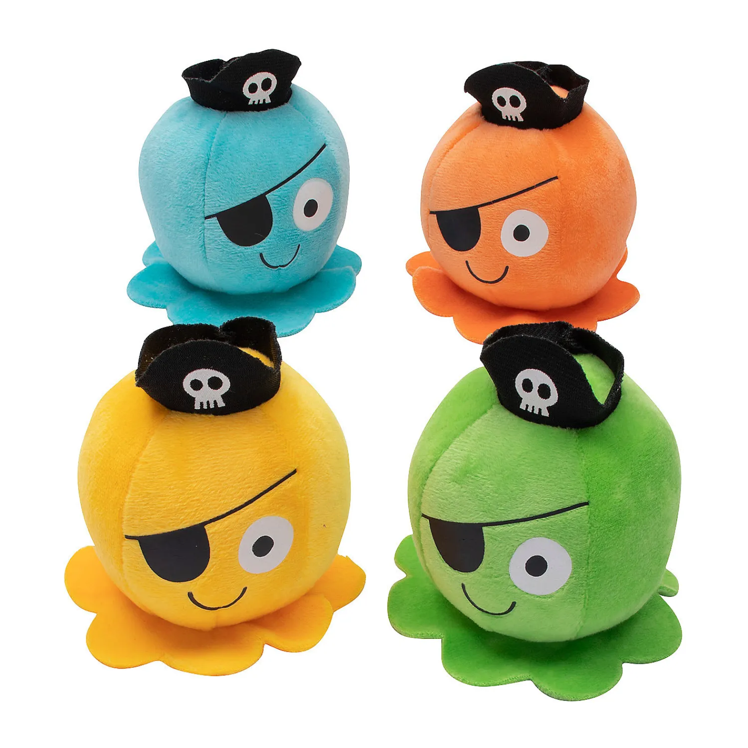 pirate_stuffed_octopuses__0.webp Oriental Trading Stuffed Animals & Plush Toys*Pirate Stuffed Octopuses - 12 Pc.