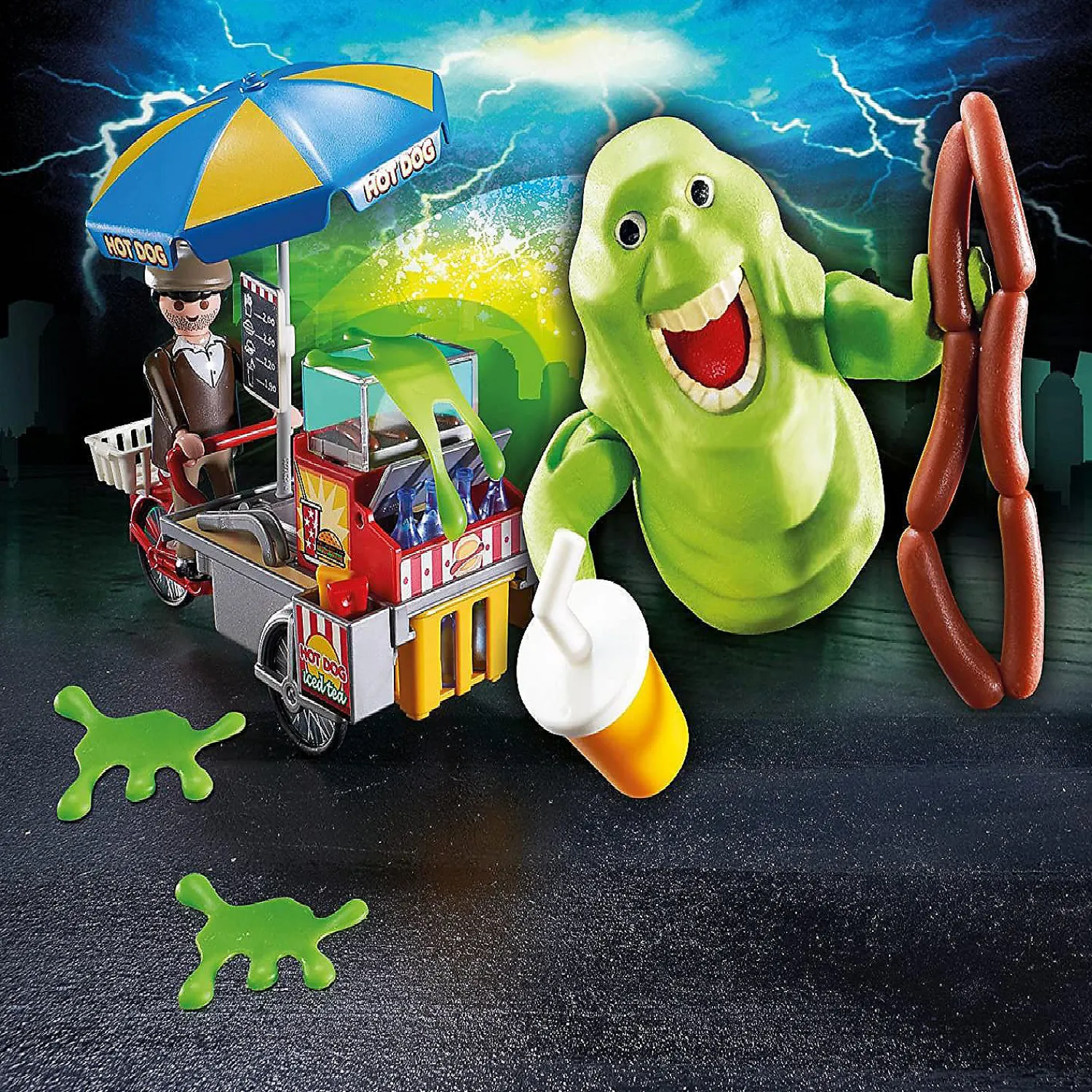 playmobil_slimer_with_hot_1.webp Oriental Trading Character Toys*Playmobil Slimer With Hot Dog Stand