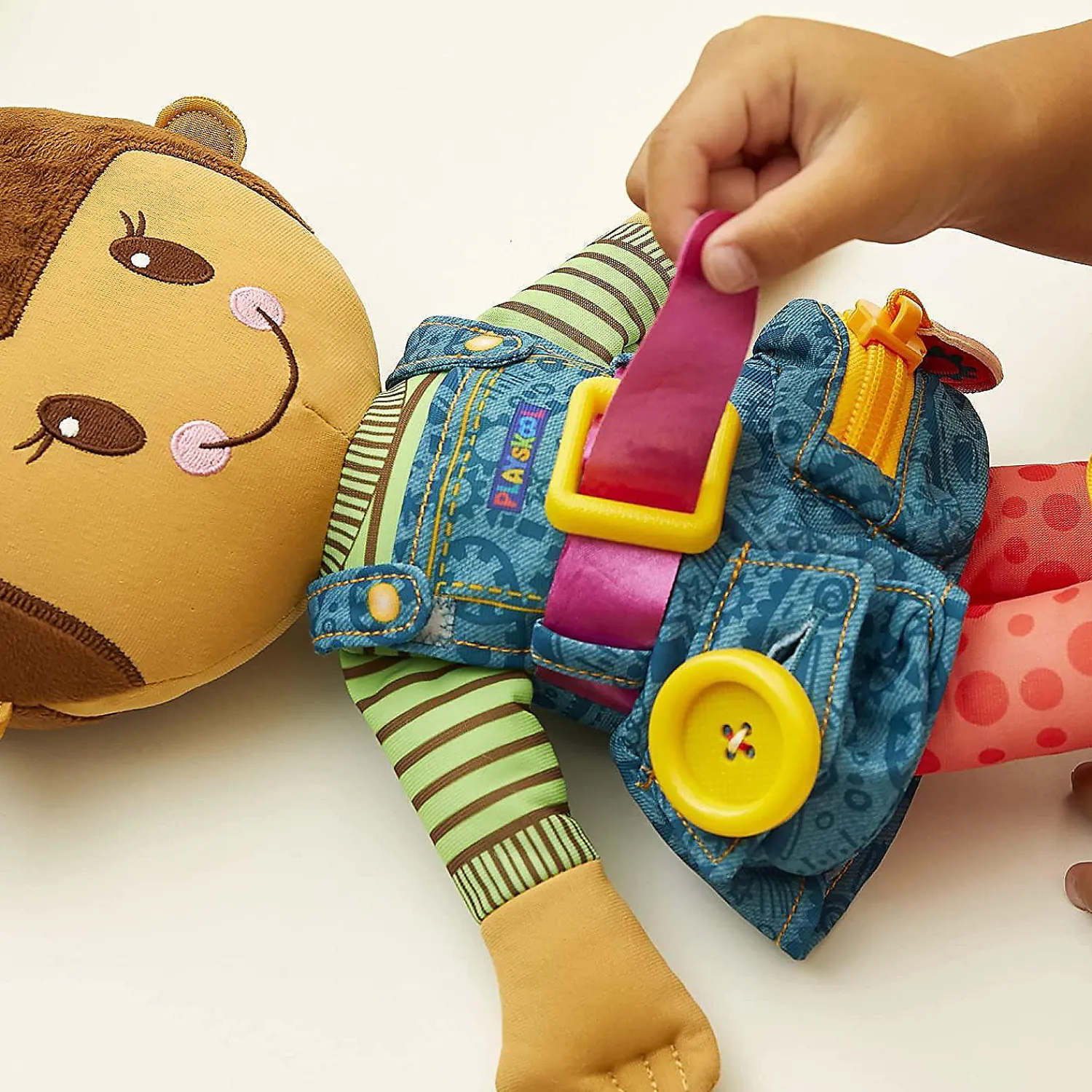 playskool_dressy_kids_gir_2.webp Oriental Trading Pretend Play*Playskool Dressy Kids Girl Doll Brunette Toddler Practice Zipper Dressed Hasbro