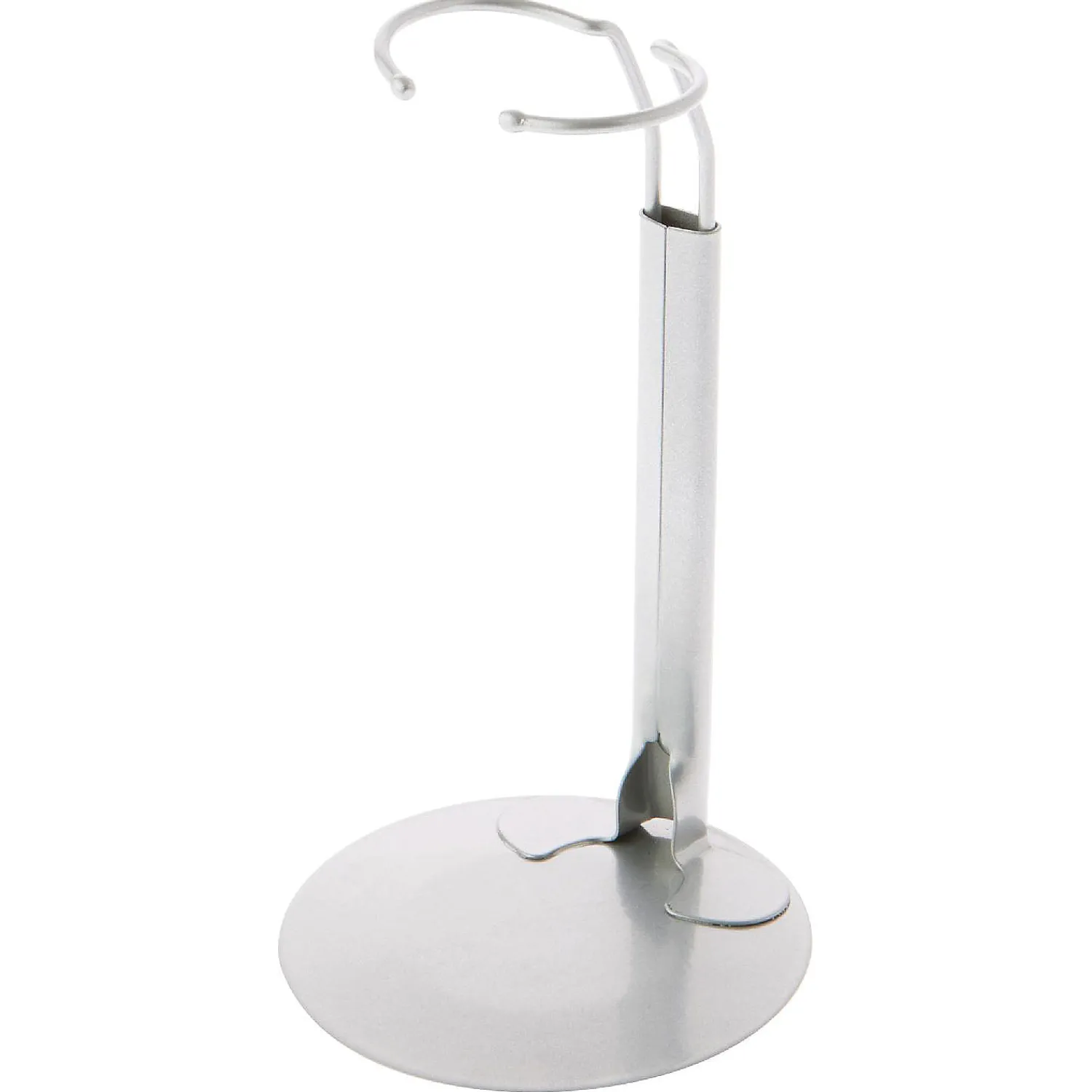 plymor_silver_adjustable__0.webp Oriental Trading Character Toys*Plymor Silver Adjustable Doll Stand, Fits 10 - 14 Inch Dolls Or Action Figures