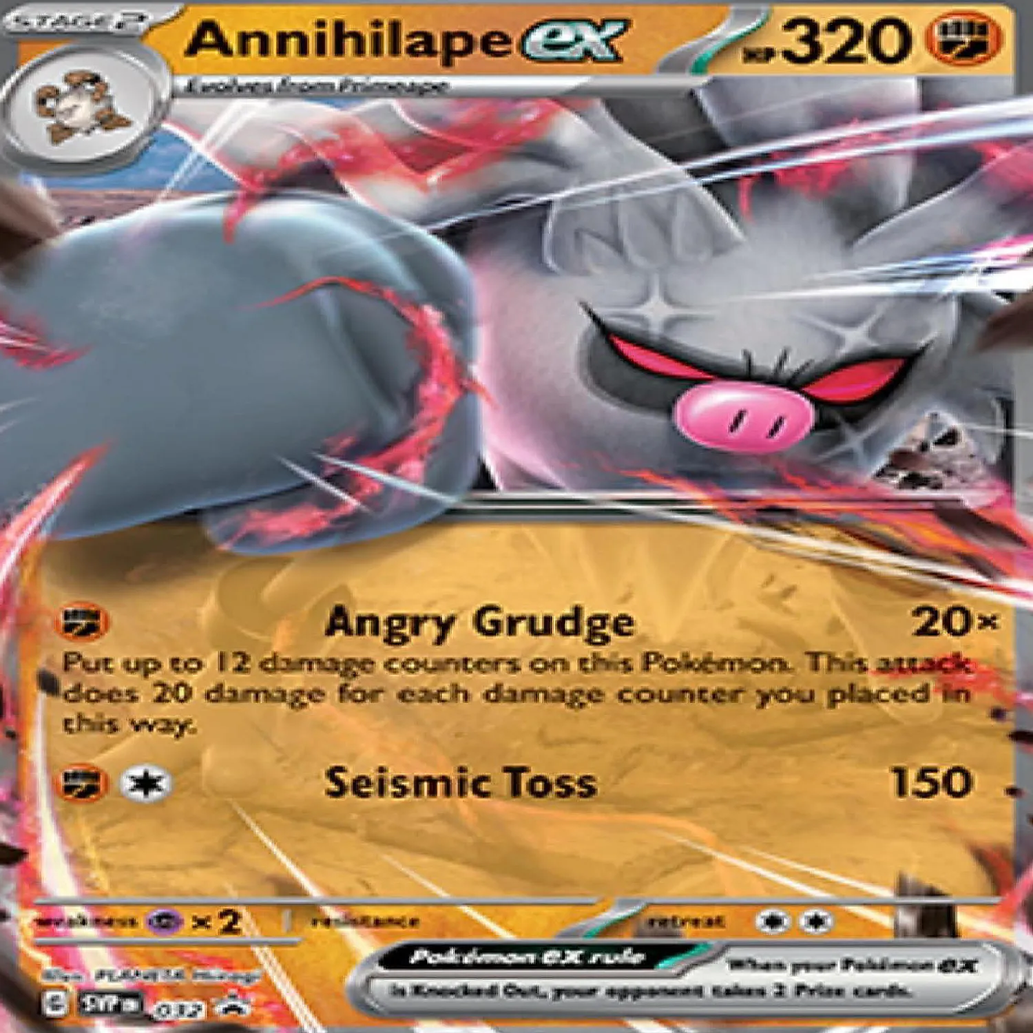 pokemon_tcg_annihilape_ex_1.webp Oriental Trading Playing Cards*Pokemon Tcg Annihilape Ex Box 4 Booster Packs Promo Trading Card Game