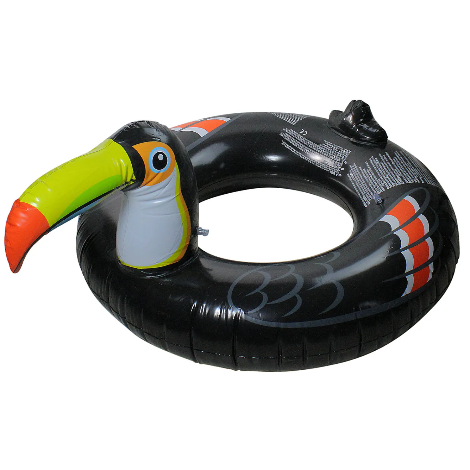 pool_central__inflatable__0-1.webp Pool Central 52" Inflatable Black And Yellow Giant Toucan Pool Ring Float<Oriental Trading Shop