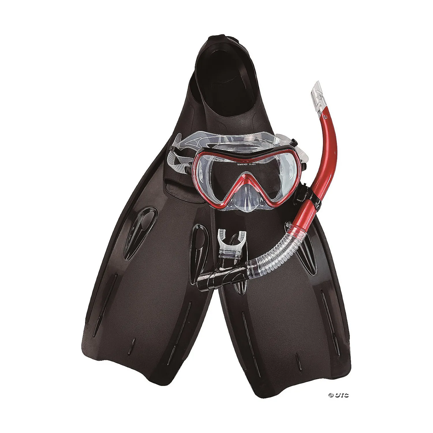 pool_central__years__red__0.webp Pool Central 14+ Years - Red Swim Fins Snorkel And Goggle Pool Set - Medium<Oriental Trading Hot