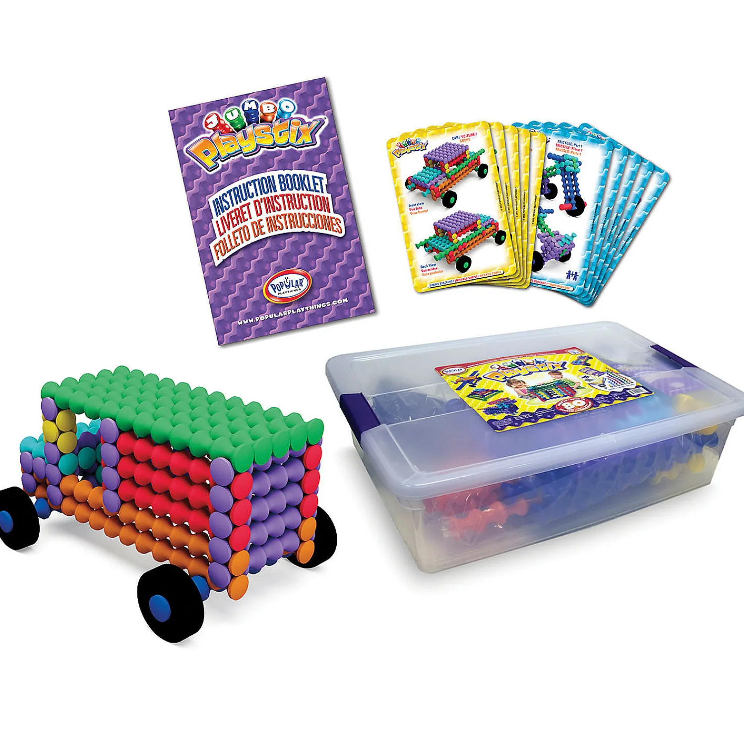 popular_playthings_jumbo__0.webp Oriental Trading Play Sets*Popular Playthings Jumbo Playstix® 80-Piece Set
