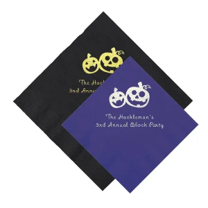 Pumpkin Personalized Napkins - 50 Pc. Beverage Or Luncheon<Oriental Trading Store