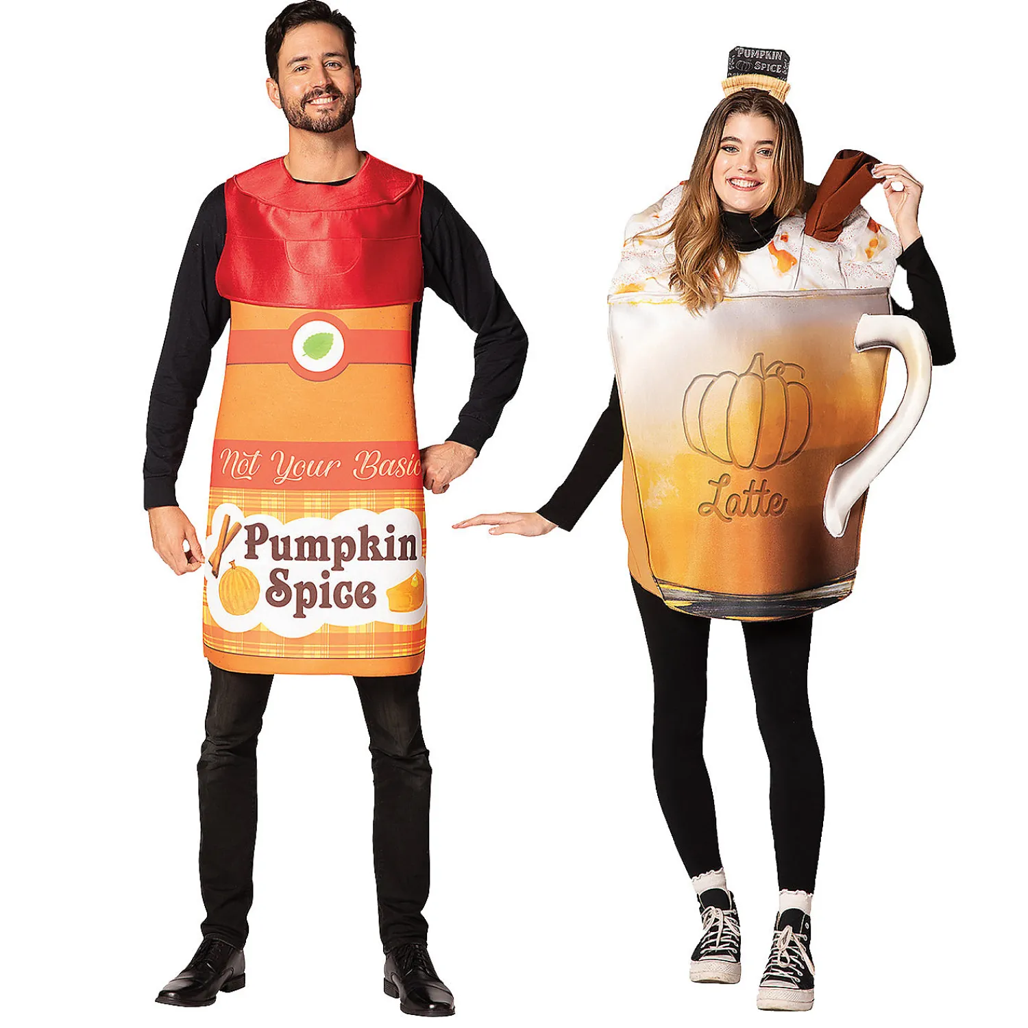 pumpkin_spice_couples_cos_0.webp Pumpkin Spice Couples Costumes<Oriental Trading New