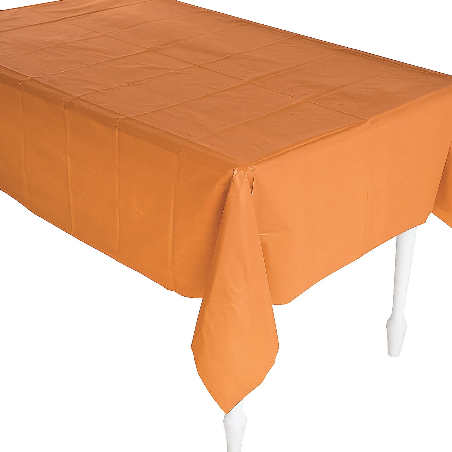 pumpkin_spice_orange_plas_0.webp Pumpkin Spice Orange Plastic Tablecloth<Oriental Trading Best