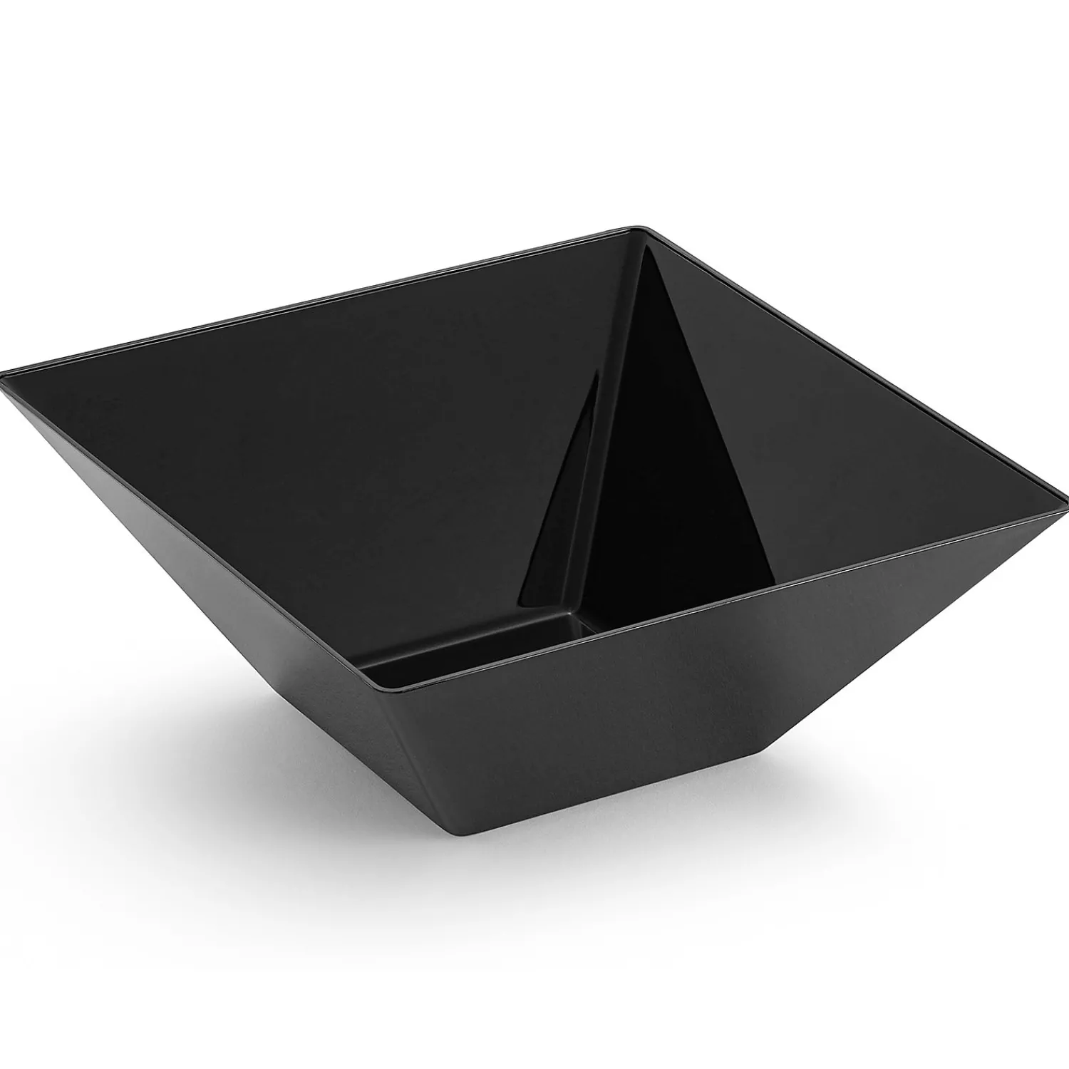 qt_black_square_plastic__0.webp 3 Qt. Black Square Plastic Serving Bowls (15 Bowls)<Oriental Trading Discount