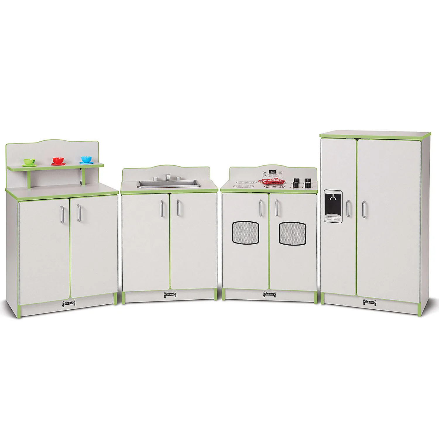 rainbow_accents_culinary__2.webp Oriental Trading Play Sets*Rainbow Accents Culinary Creations Kitchen Cupboard - Key Lime Green