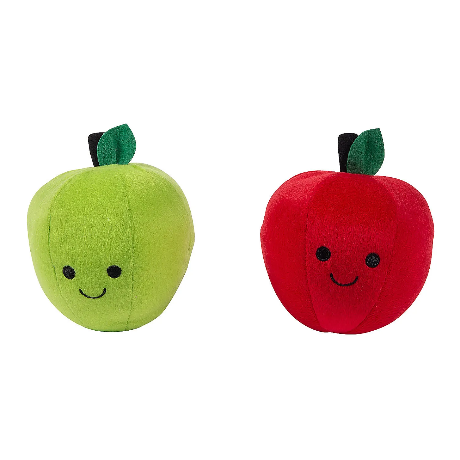 red__green_smiling_stuffe_0.webp Oriental Trading Stuffed Animals & Plush Toys*Red & Green Smiling Stuffed Apples - 12 Pc.