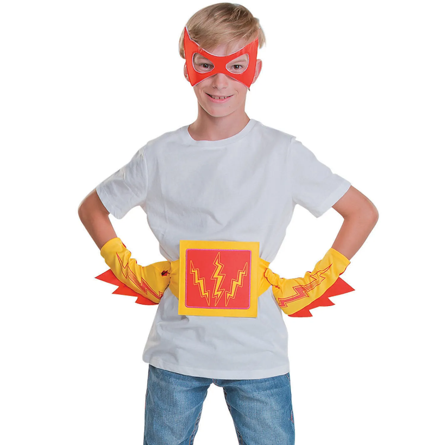 red__yellow_superhero_acc_0.webp Oriental Trading Pretend Play*Red & Yellow Superhero Accessories - 4 Pc.