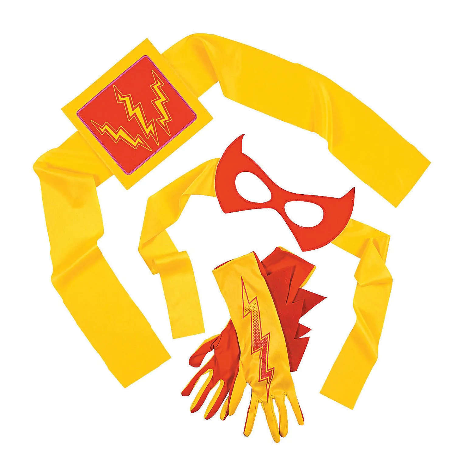 red__yellow_superhero_acc_2.webp Oriental Trading Pretend Play*Red & Yellow Superhero Accessories - 4 Pc.
