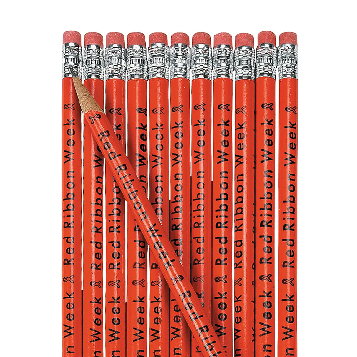 red_ribbon_week_pencils___0.webp Oriental Trading Pencils*Red Ribbon Week Pencils - 24 Pc.