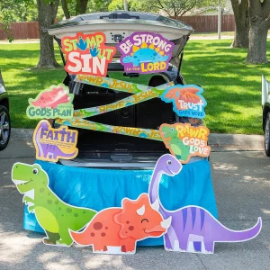 Religious Dinosaur Trunk-Or-Treat Decorating Kit - 11 Pc.<Oriental Trading Shop